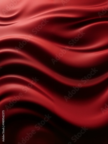 Abstract image with waves of red.