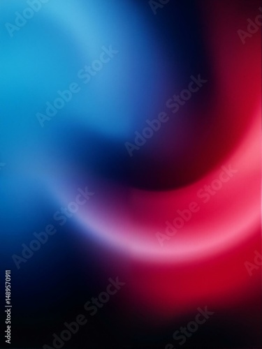 Blue and red lights swirling around.