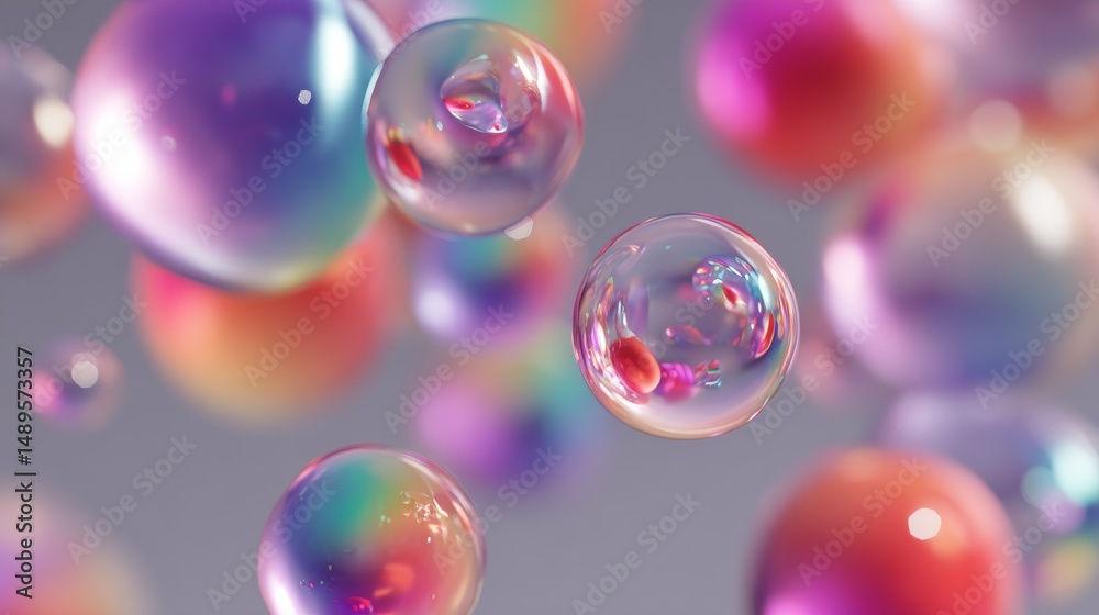 custom made wallpaper toronto digitalAbstract Colorful Bubbles