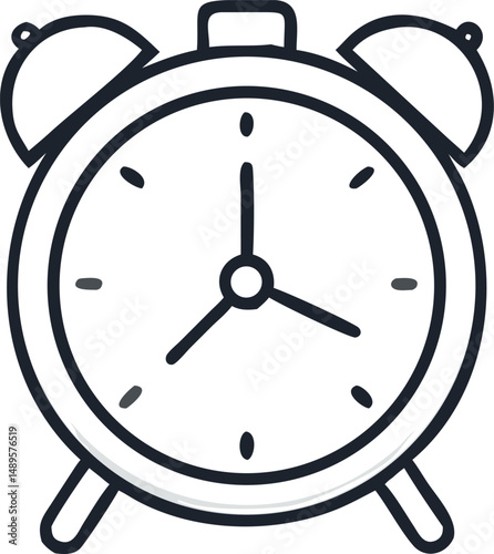 alarm clock vector illustration