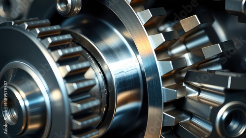 Precise Metal Gears Intermeshed in Complex Engineering