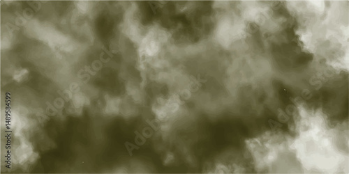 Natural olive sky  watercolor background texture for cover design. The summer is colorful clearing day Good weather with natural clouds. black Watercolor Painting Background.