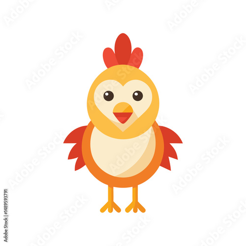 chicken icon vector illustration isolated on white background