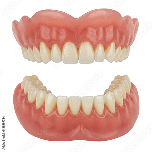 Dentures isolated