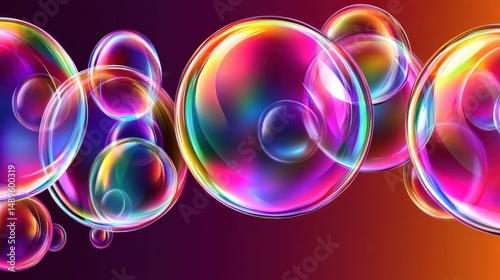 Colorful Bubble Abstract Background