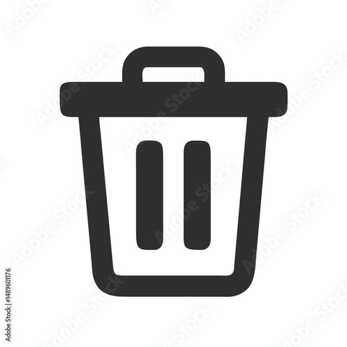  Trash Bin Icon – Delete Option, Garbage, File Removal Symbol