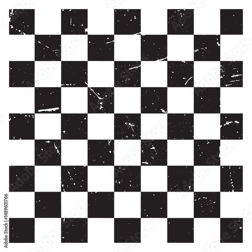 Grunge Checkered Tiling Texture