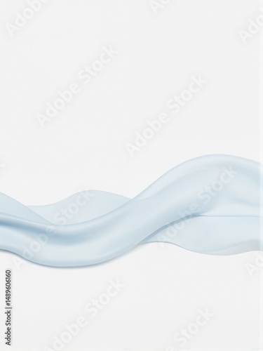 The flow of light blue water.