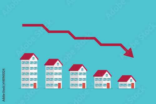 Housing price falling down