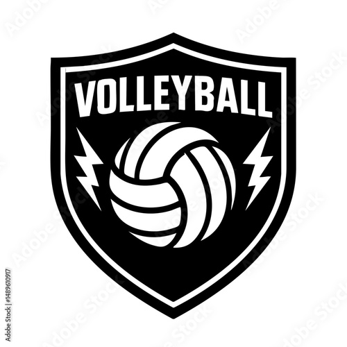 Volley Club Sport Logo Animal Icon Symbol