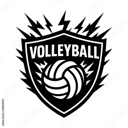 Volley Club Sport Logo Animal Icon Symbol