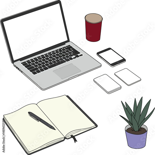 Business and finance vector element. Vector icon set, Money, Finance, Bank, Transaction, Business