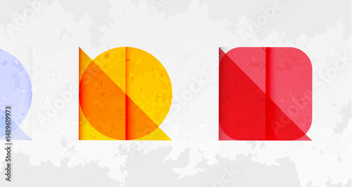 Colorful paper letters form word DND. Textured background adds visual interest. Bright hues create playful design.