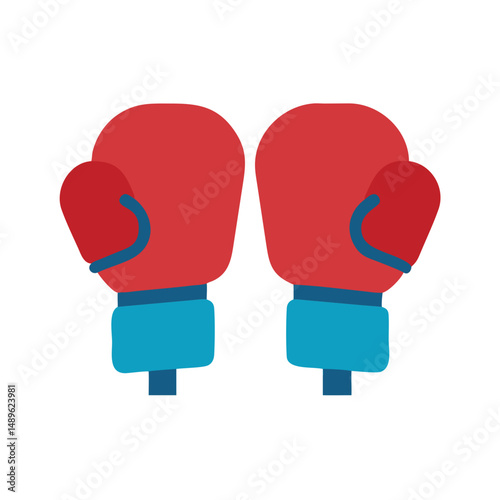 Boxing Gloves Icon Representing Combat Sport and Protective Equipment