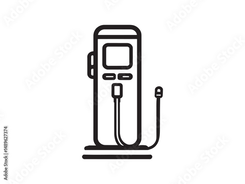 Charging Station vector line art