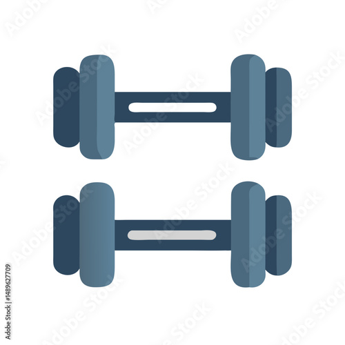 Dumbbell Set Icon Representing Fitness Equipment and Strength Training
