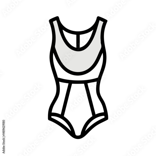 Gymnastics Leotard Icon Representing Athletic Performance and Sportswear