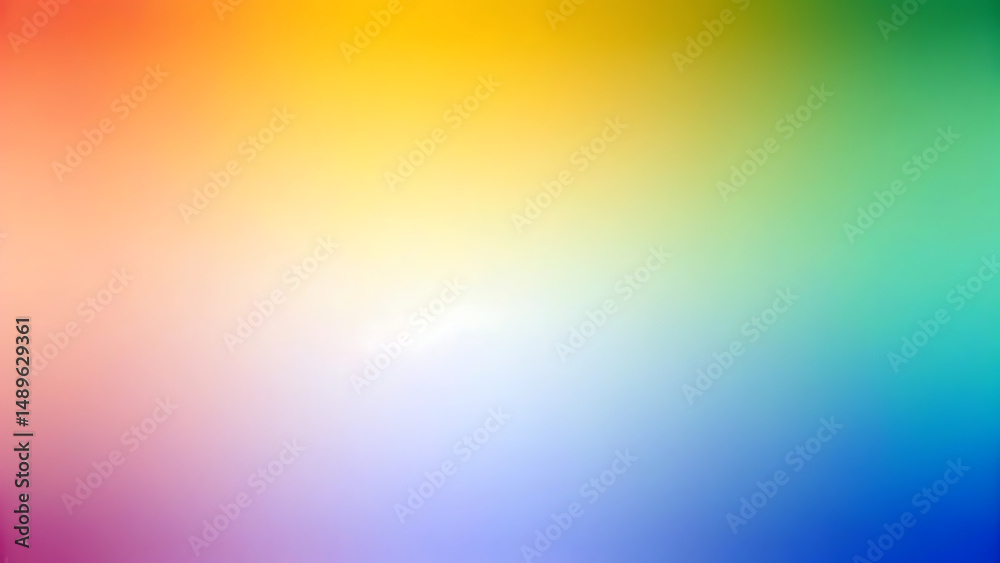 Obraz premium Vibrant rainbow gradient background soft hues