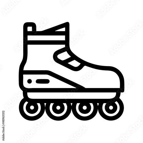 Ice Skates Icon Representing Figure Skating and Winter Sport