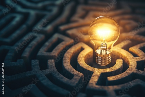 Illuminating Solution in a Complex Maze