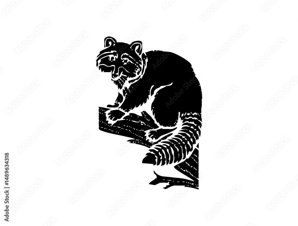 Fototapeta premium Beaver Black SVG Logo Icon – Wildlife Animal Design for Nature Branding, Forest Art, Vector Illustration, Digital Use, and Print