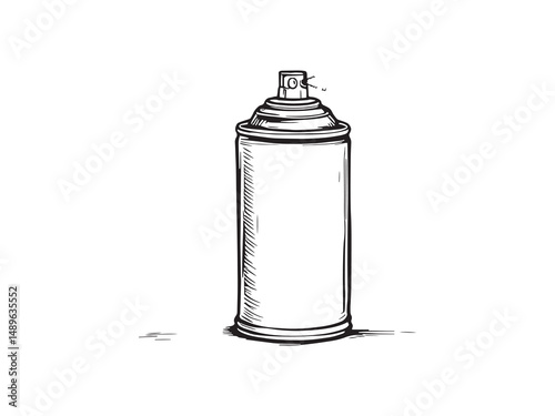 Disinfectant Spray vector line art