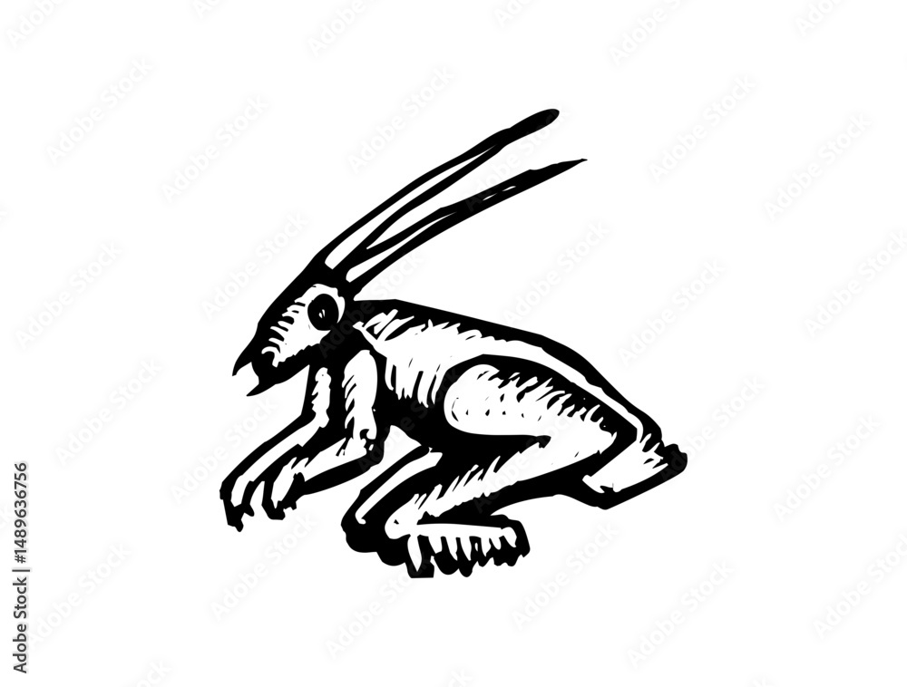 Obraz premium Wild Animal Icon Logo Design – Bold SVG Image File for Wildlife, Nature Branding, Outdoor Themes, Adventure, and Conservation Projects