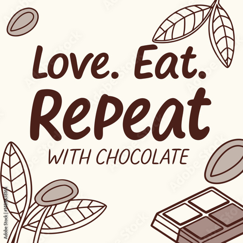 vector illustration of a set of bakery products chocolate vector T-shirt design