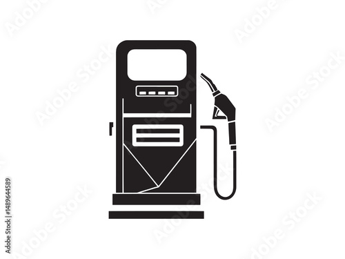 Gas Station vector line art