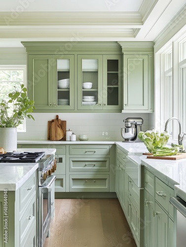 A well decorated kitchen reveals a lovely stylish interior