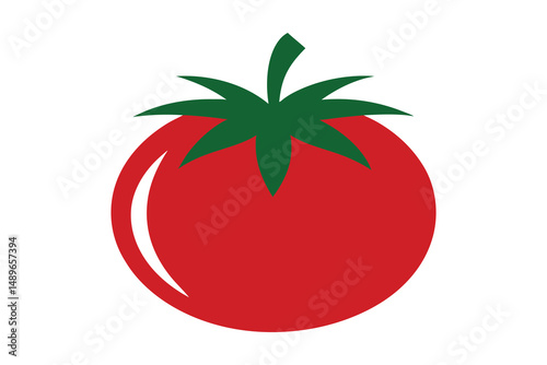 Fresh red ripe tomatoes against white backgroun