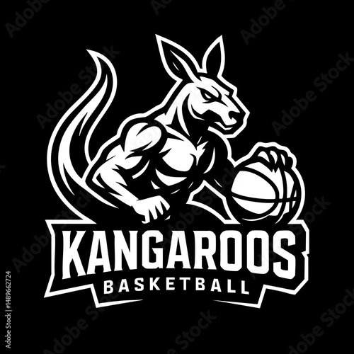 Kangaroo Sport Logo Animal Icon Symbol