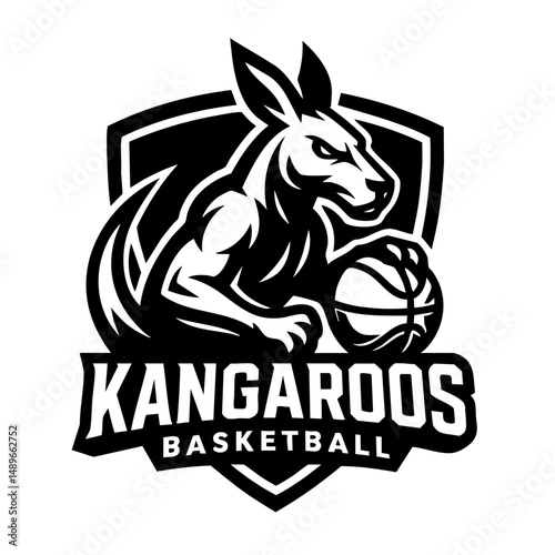 Kangaroo Sport Logo Animal Icon Symbol