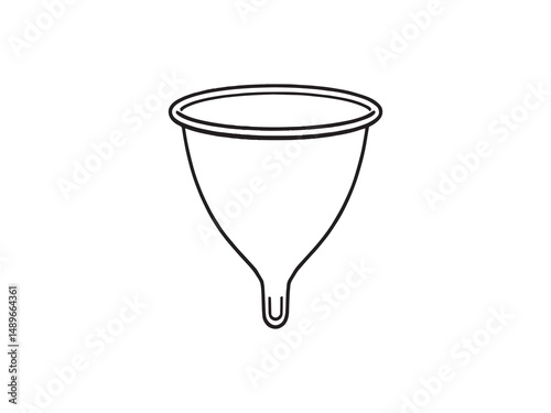 Menstrual Cup vector line art