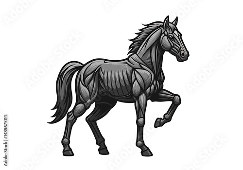 Wallpaper Mural Anatomical Steed Torontodigital.ca