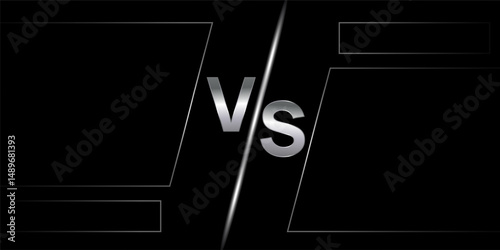 Silver VS Lettering for Competition Banners and Fight Promotion