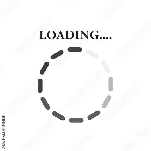 Set of loading bar icons, search vector illustration. Loading icon vector set. Collection of loading and buffering symbols for websites, app, logo. Progress load icons design. Vector illustration. 