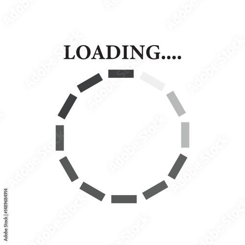 Loading bar icons. website load bar vector icon, Circle loader collection. Loading status, Loading isolated. Load symbol, load vector icons, buffering vector icon.