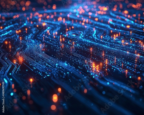 Futuristic Visualization of the Internet's Invisible Infrastructure and Data Flow