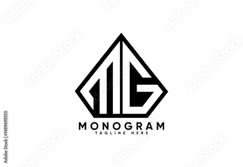 MG letter creative monogram vector logo design.