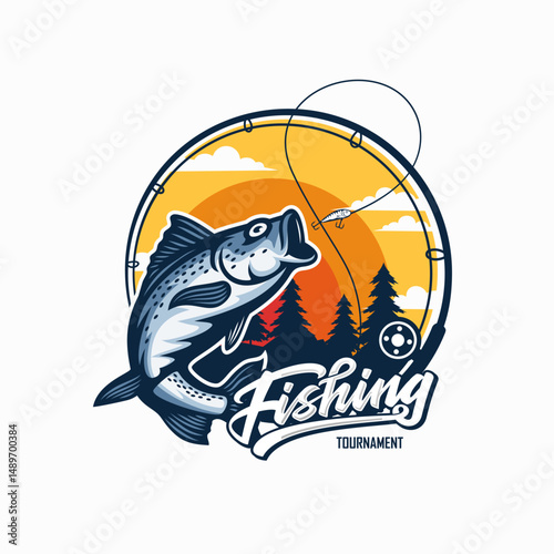 logo fishing and t shirt hobby