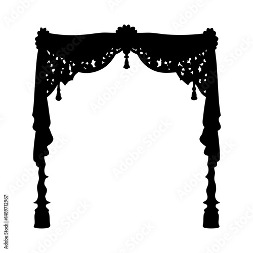 Decorative toran traditional hanging vector illustration