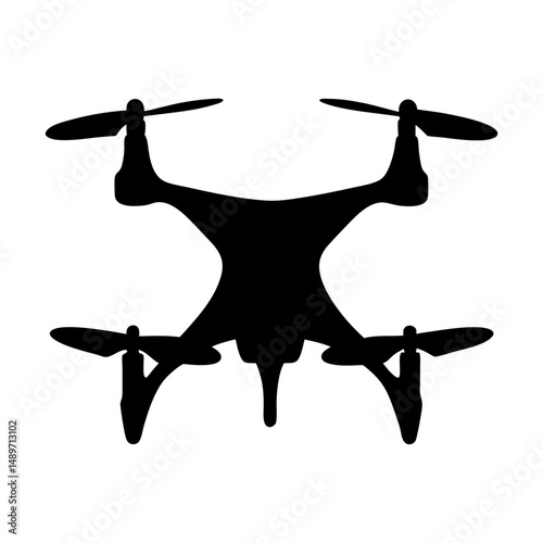 Drone flying device vector illustration