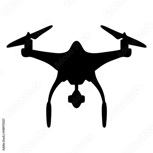 Drone flying device vector illustration
