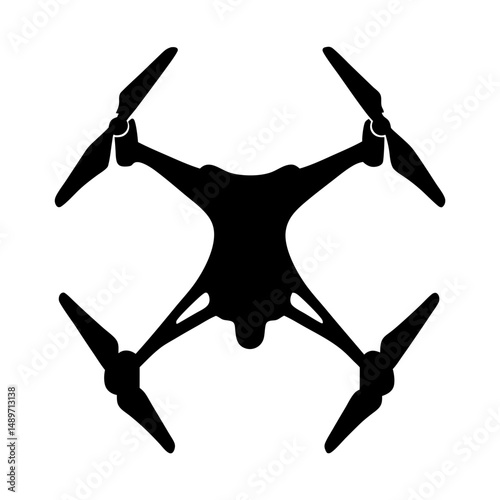 Drone flying device vector illustration