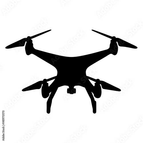 Drone flying device vector illustration