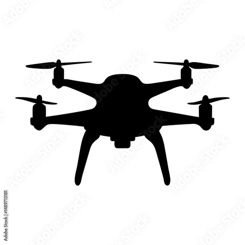 Drone flying device vector illustration