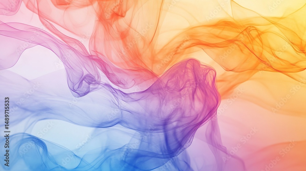 Fototapeta premium Cool abstract backdrop with bright, flowing colors. A modern design like smooth marble. 