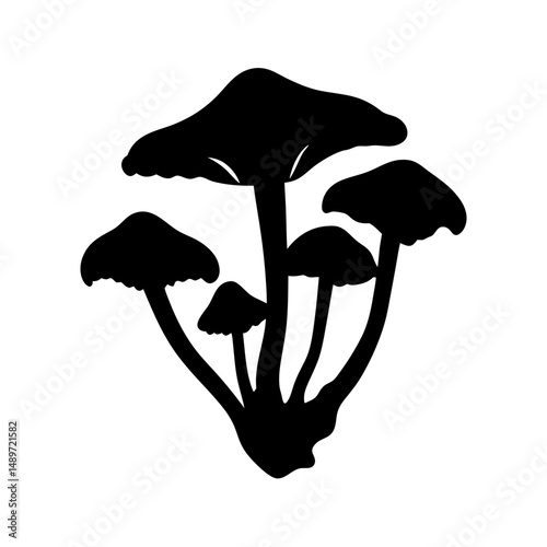 Mushroom forest fungi vector illustration