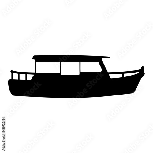 Riverboat water vessel vector illustration photo